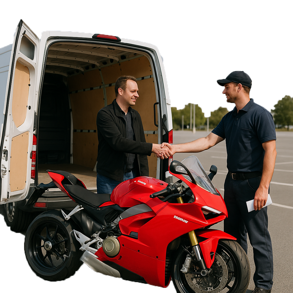 Krok 3. Finalizacja transakcji i transport motocykla.