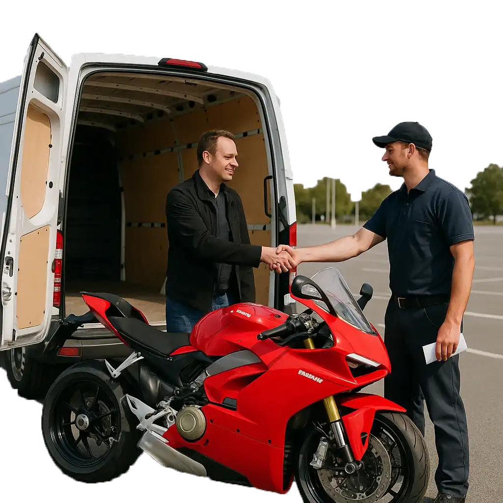 Krok 3. Finalizacja transakcji i transport motocykla.